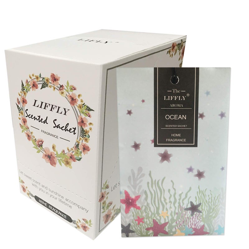 ليفلاي Liffly 14 كيسًا معطرًا بالمحيط للأدراج والخزائن - Image 1