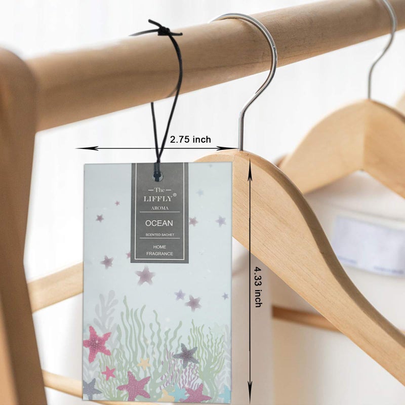 ليفلاي Liffly 14 كيسًا معطرًا بالمحيط للأدراج والخزائن - Image 3