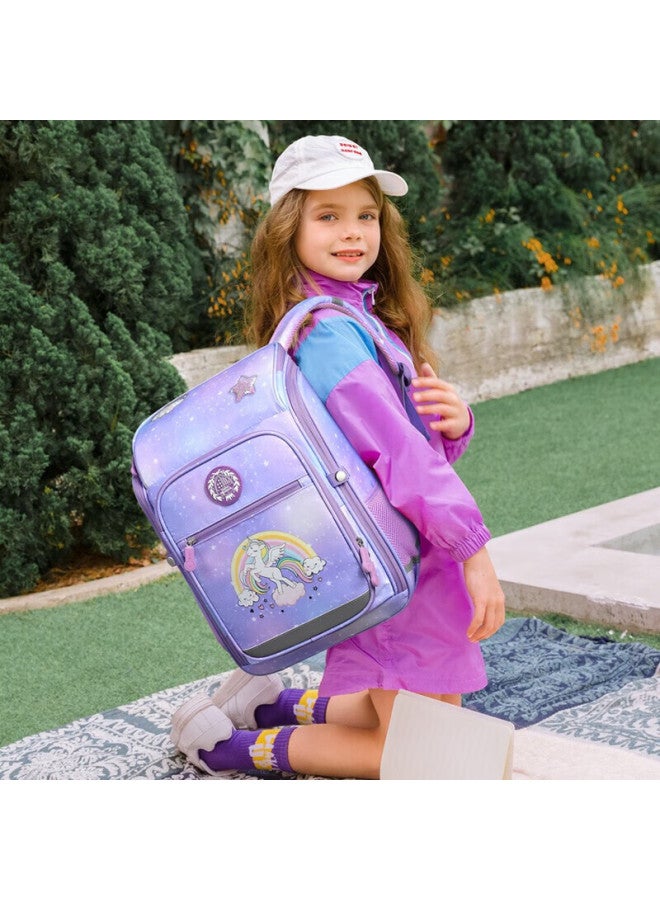 Ninth Castle The Ninth Castle Schoolbag For Primary School Students, Spine-protecting And Load-reducing Children's Backpack For Grades 1-3 Girls, Integrated Backpack For Boys, Double Shoulder Bag - Image 1