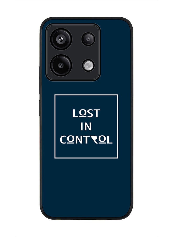 Stylizedd Rugged Black Edge Case for Xiaomi Redmi Note 13 Pro 5G, Slim fit Case Flexible Anti Drop TPU Gel Thin Cover -  Lost in control - Image 1