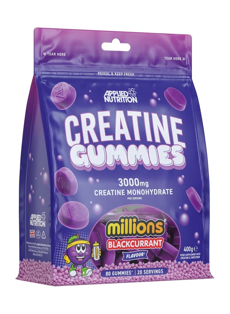 أبلايد نيوتريشن كرياتين مونوهيدرات علكة - عنب أسود -  (400 جم) - Image 1