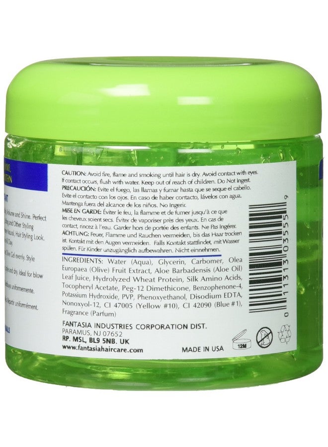 Fantasia Ic Hair Polisher Olive Styling Gel With Sparkle Lites 16 Oz - Image 4