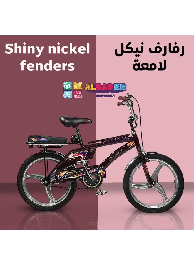 البدر دراجة رامبو حرة فري ستايل بعجلات عريضة وتصميم إندونيسي مع مقعد إضافي ومقعد قابل للتعديل وعجلات رامبو إندونيسية كلاسيكية مع رفرف نيكل, سيكل رامبو جنط من البدر - Image 3