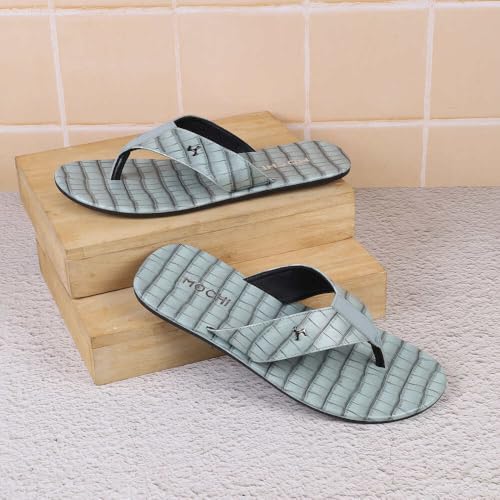 Mochi Men Green Synthetic Reptile Print Casual Slippers UK/7 EU/41 (16-999) - Image 2