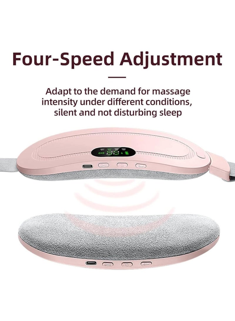FARROBIZZ Wireless Belly Heating Pad - Portable Warming Belt with 3 Heat Levels and 4 Massage Modes, Fast Heating Cordless Waist Wrap for Girls Women Menstrual Relief, Back, and Belly Pain - Image 5