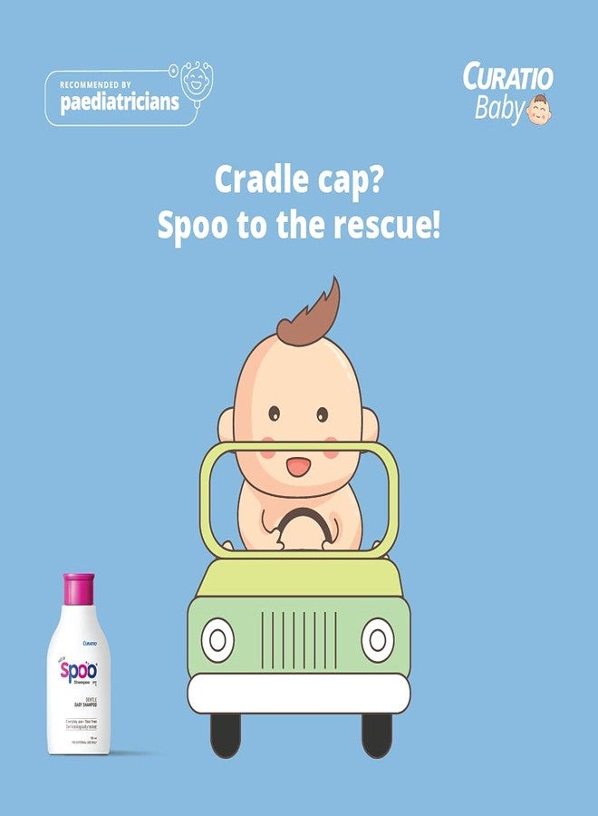 Spoo Shampoo Spoo No-Tear Formula Baby Shampoo 125 ml (Pack of 2) From Tedibar Family | Gentle On Scalp | No. 1 Pediatrician Prescribed Shampoo* - By Torrent Pharma - Image 4