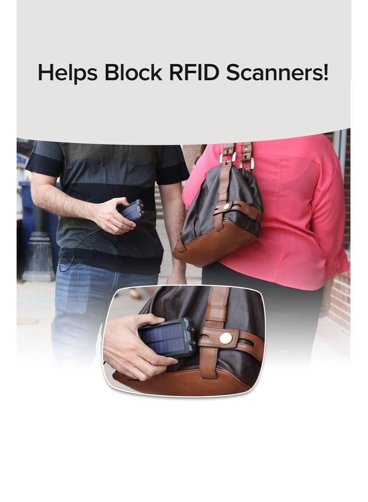 Uptyia Slim Mint Wallet Leather Edition Ultra-Thin RFID-Blocking, AS-SEEN-ON-TV, ID Theft Protection, Easy to Carry, Reach Cards & Cash with a Touch of a Button, Aluminum Outer Shell, Crush-Resistant - Image 3