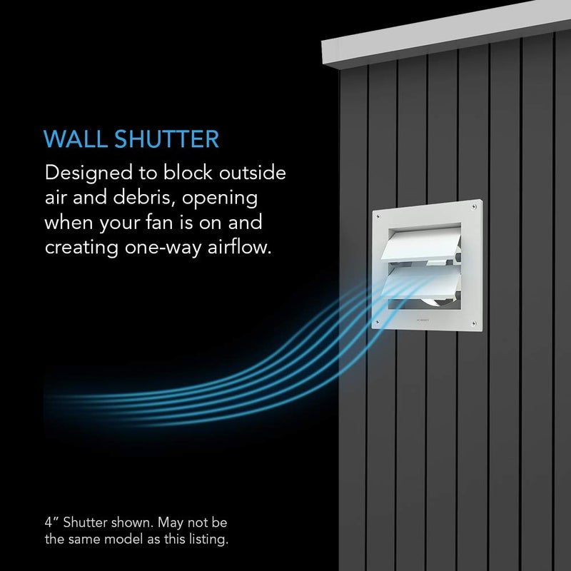 AC Infinity ستارة دكت مثبتة على الحائط من AC Infinity، 6 بوصة، غطاء تهوية خارجي للمنزل، خيمة زراعة، أنظمة HVAC - Image 2