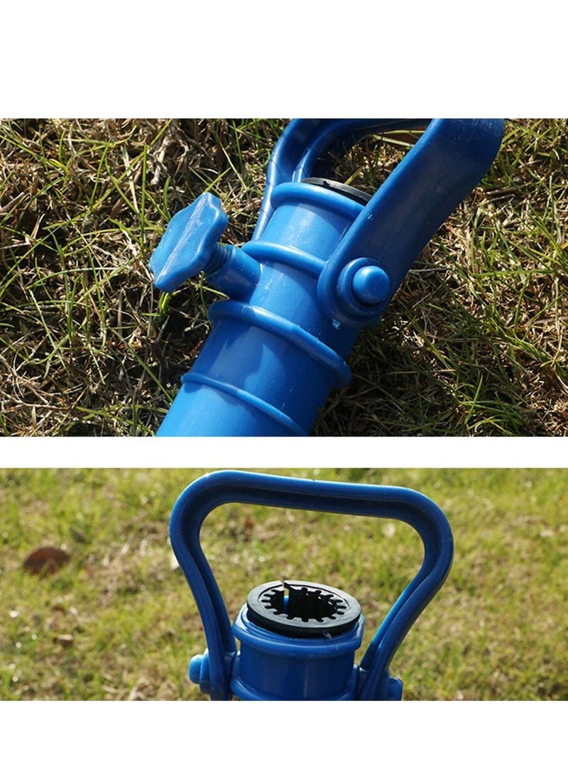 نيبمينينت 2PCS Adjustable Beach Umbrella Ground Anchor Spike Stretch Sand Stand Holder for Sun Garden Patio Fishing Pole Blue - Image 3