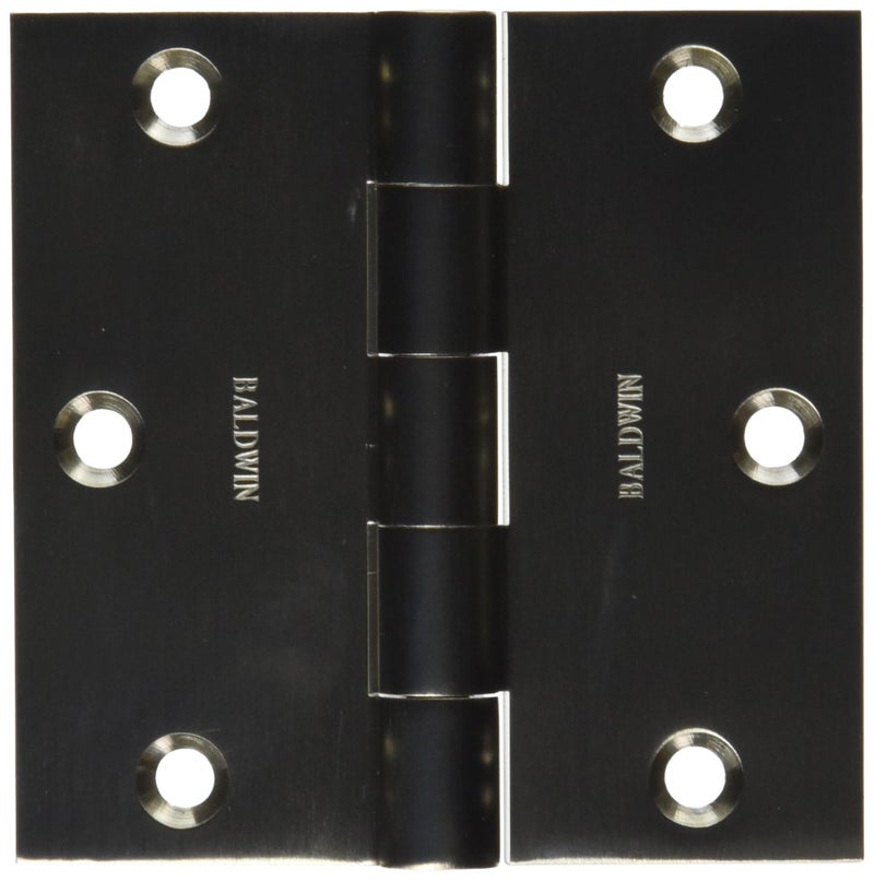 Baldwin 1035056I Square Mortise Hinge, Lifetime Satin Nickel - Image 4