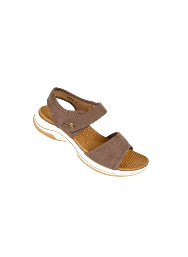 ZAYNA 221-277 Zayna Ladies Casual Sandals 23ABT174 Brown - Image 1