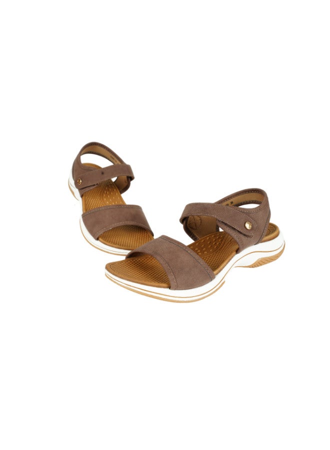 ZAYNA 221-277 Zayna Ladies Casual Sandals 23ABT174 Brown - Image 2