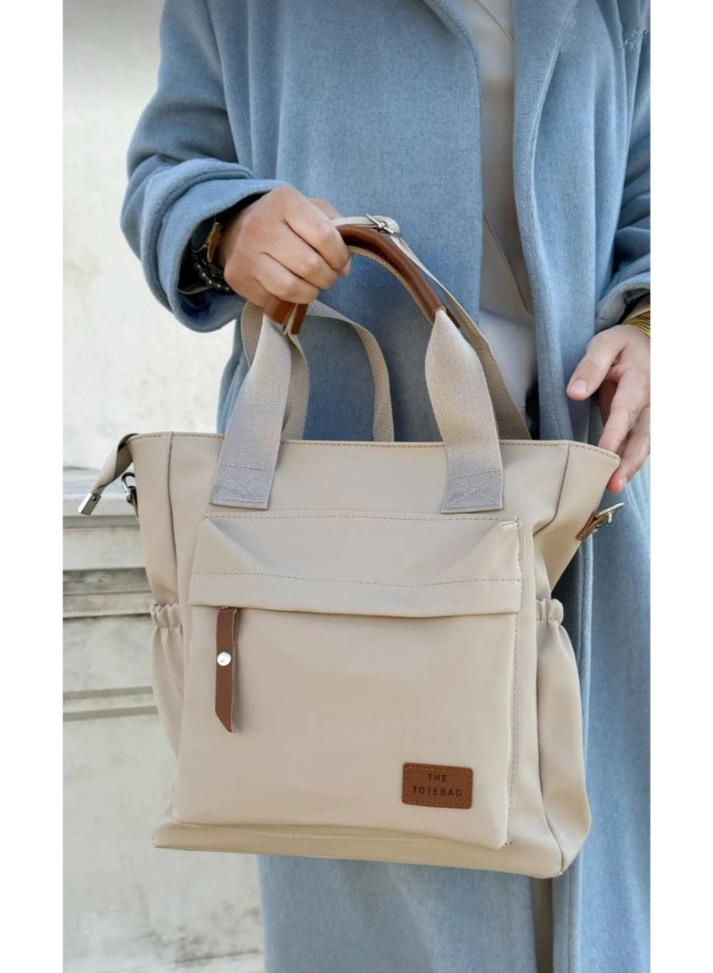 TOTE Bag waterproof , Women's Fashion Casual Versatile Multi-Pocket Rectangular Purse Suitable For Daily Use, Shopping, Commute, Shoulder Bag With Zipper Closure, Lightweight & Foldable Cloth Bag - Image 1