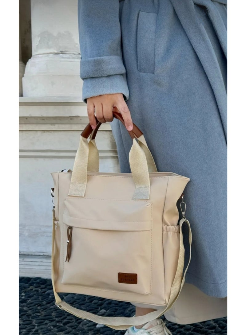 TOTE Bag waterproof , Women's Fashion Casual Versatile Multi-Pocket Rectangular Purse Suitable For Daily Use, Shopping, Commute, Shoulder Bag With Zipper Closure, Lightweight & Foldable Cloth Bag - Image 2