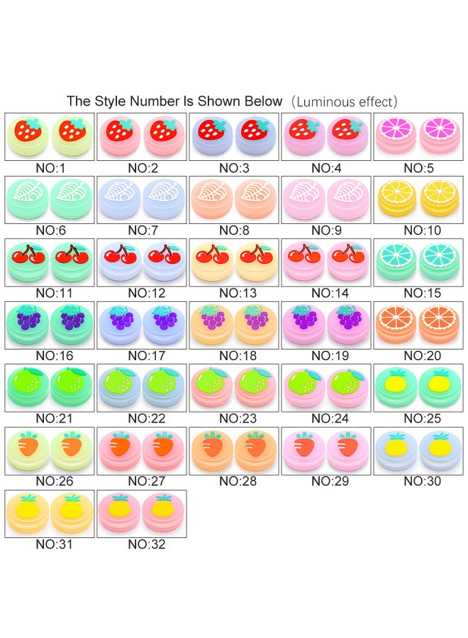 Nintendo Switch Rocker Button Cap Jelly Luminous Cap Switch Handle 3D Protective Cap-Product Color:Carrot Powder - Image 2