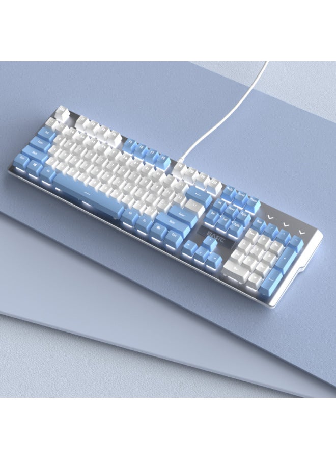 Handy Snow Moon Dream Purple Mechanical Keyboard Wired Green Shaft Tea Shaft Black Shaft E-sports Game Computer Luminous