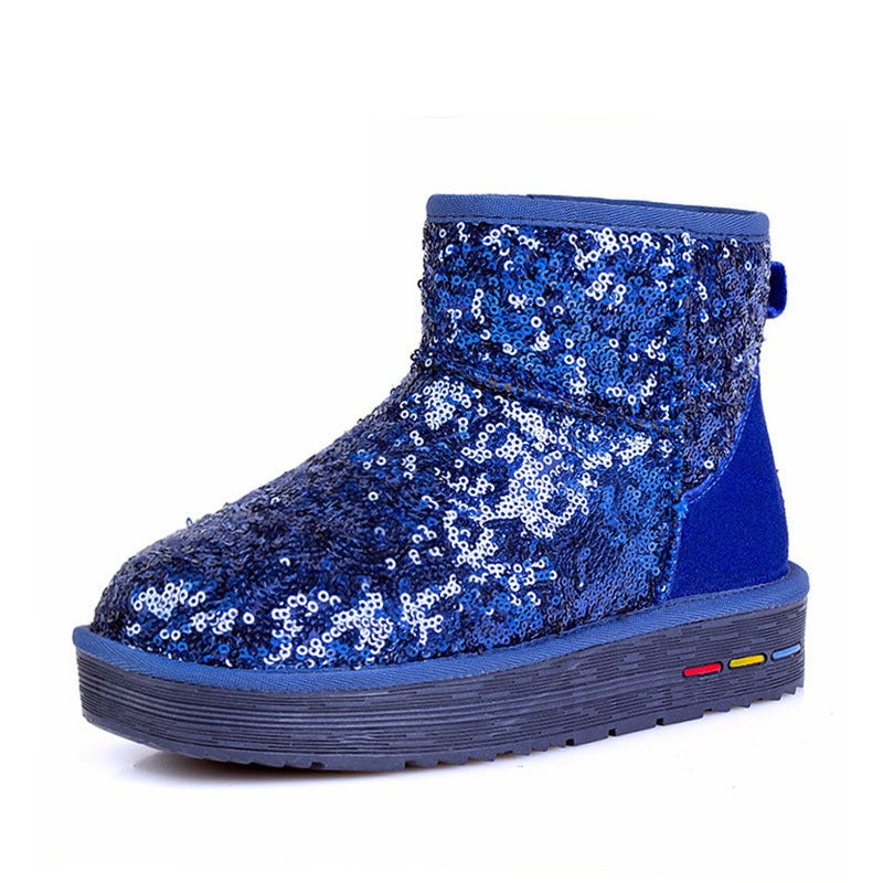 2024 Winter Womens Snow Boots Short Casual Warm Cotton Shoes Baolan 