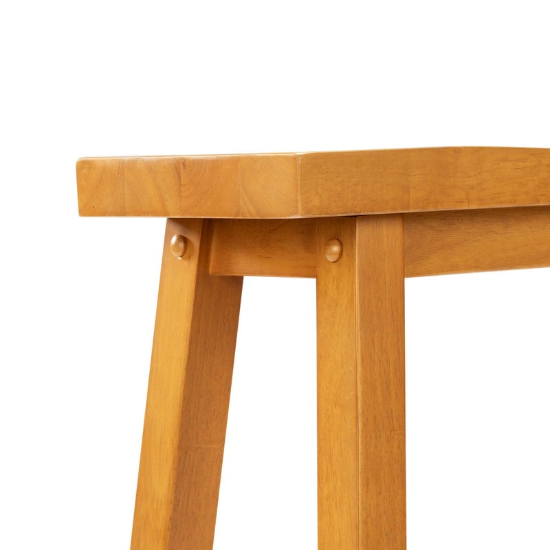 Boraam Sonoma Counter Height Backless Bench - Honey Oak Finish - Image 4