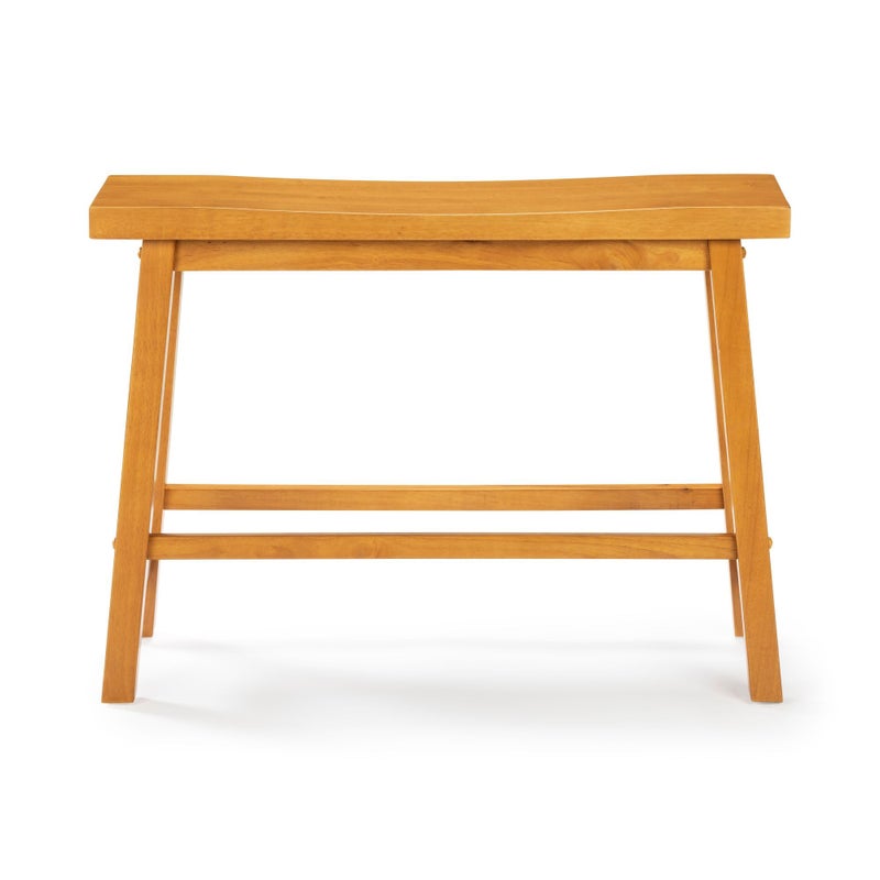 Boraam Sonoma Counter Height Backless Bench - Honey Oak Finish - Image 2