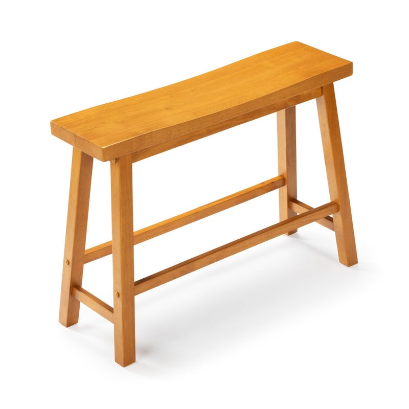 Boraam Sonoma Counter Height Backless Bench - Honey Oak Finish - Image 5