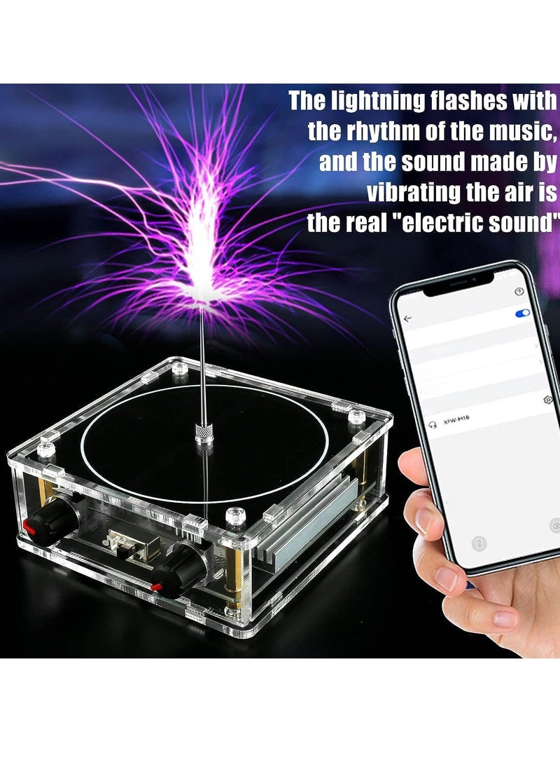 SYOSI Musical Coil for Tesla, Bluetooth Music Coil, Touchable Artificial Lightning Spark Gap Arc Generator, Wireless Transmission Experiment Model, Science Teaching Experiment Tool Desktop Toy - Image 3