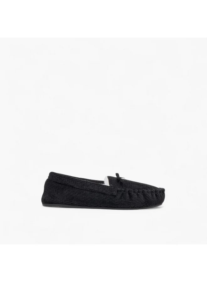 Le Confort Women Bow Accent Bedroom Moccasins