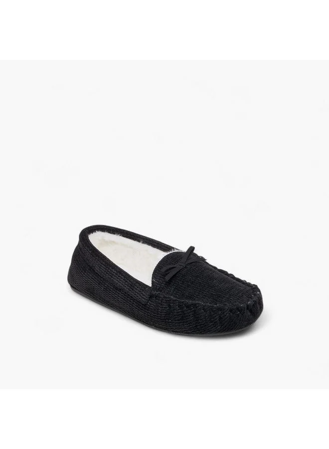 Le Confort Women Bow Accent Bedroom Moccasins