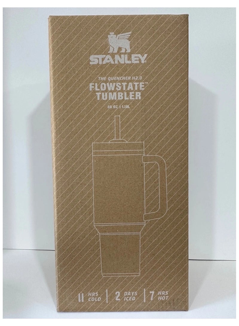 Stanley Mug with Straw and Handle, Insulated Mug with Lid Travel Mug Stainless Steel Coffee Mug for Hot Iced Drinks, Travel Mug with Handle light blue  - Image 2