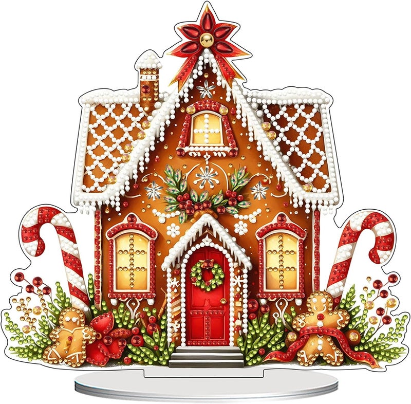 VODAPYC Christmas Gingerbread House Diamond Art Kit - Image 1