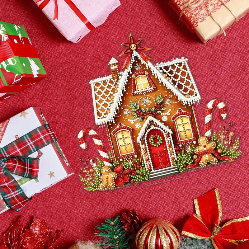 VODAPYC Christmas Gingerbread House Diamond Art Kit - Image 4