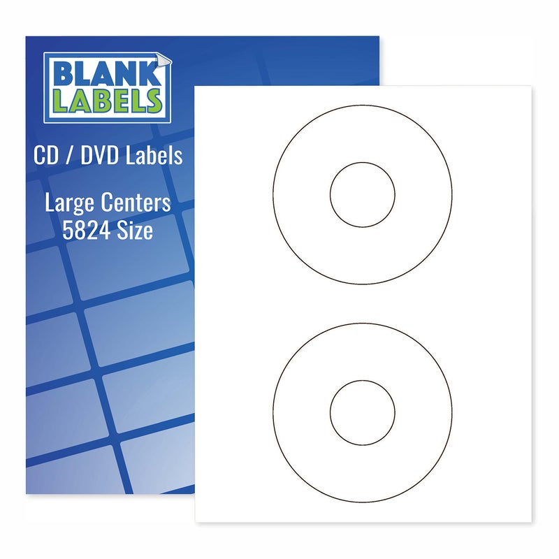 Blank Labels BLCD2 100 Sheets