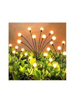 Sun Power sun power Metal Firefly Outdoor Solar Lights|6 Led|With Flash Mode|Starburst Swaying Solar Garden Light,Warm Garden Light|Waterproof|Firefly Path Lights For Pots,Balcon,Pathway 