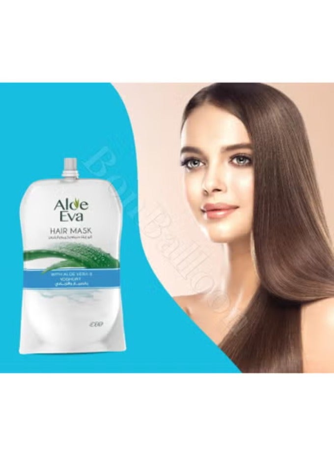 ألو إيفا قناع الشعر ألو إيفا مع الصبار وبروتينات الزبادي - إصلاح مكثف وترطيب (250 مل) - Image 3
