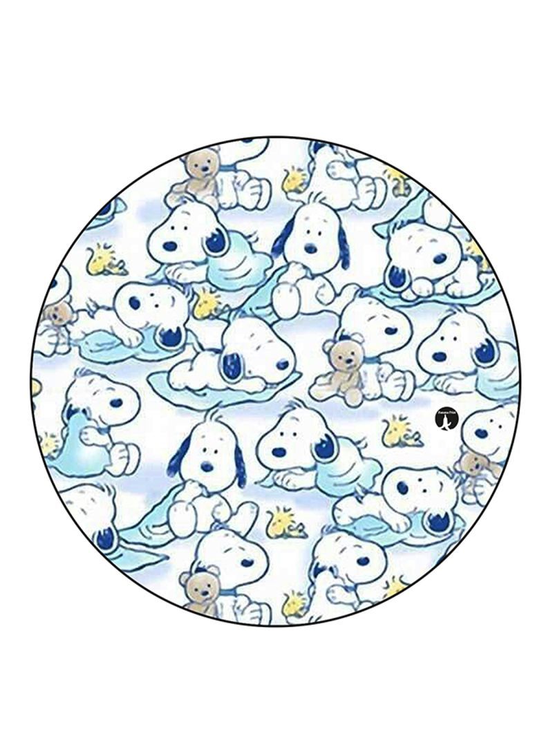RKN Snoopy Printed Mouse Pad Round  Multicolour