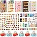 kapeiluo 170Pcs Miniature Supermarket Shelves Furniture Model Doll House Store Storage Bookshelf Accessories 4 Layers Shelf Display Rack Mini Locker Decor Food Drink Bottle Toy Cosplay Game Party - Image 3
