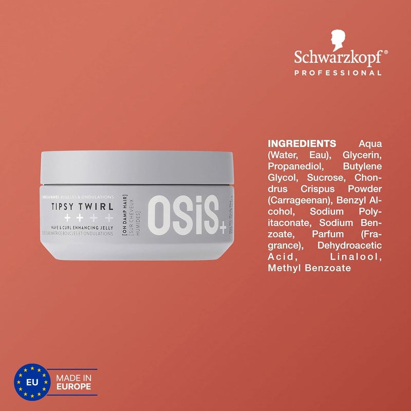 OSiS+ Tipsy Twirl Curl Cream, 10.1 Fl Oz â€“ Medium Hold Curl Enhancer for Defined Waves, Lightweight Volume & Humidity Protection - Image 4