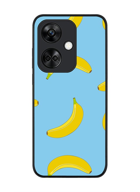 Rugged Black Edge case for OnePlus Nord CE3 Custom Slim fit Flexible Anti Drop Thin Phone Case Cover - Rolling Bananas