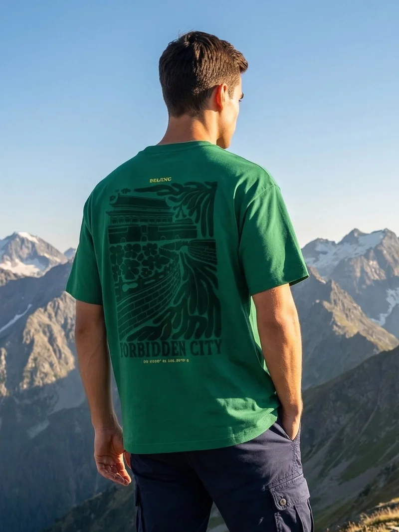NOBERO NOBERO Men's Premium Oversized Printed T-Shirt