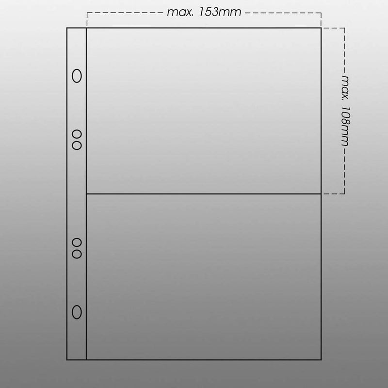 Prophila Collection Prophila Postcard Album (red) with 20 Pockets for 40 Postcards - Image 3