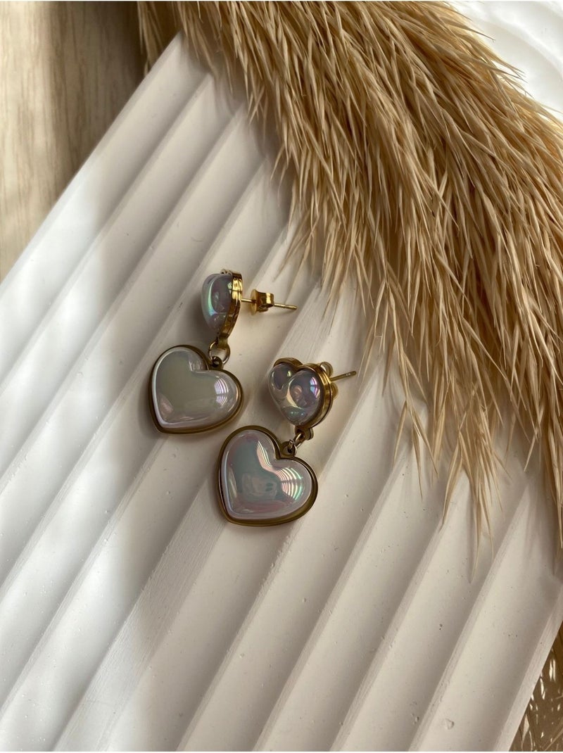 Stainless Stell Bs Still Covered Model Earring Minimal Stainless-Tarnish Steel Earring (1 Pair)  - Image 1