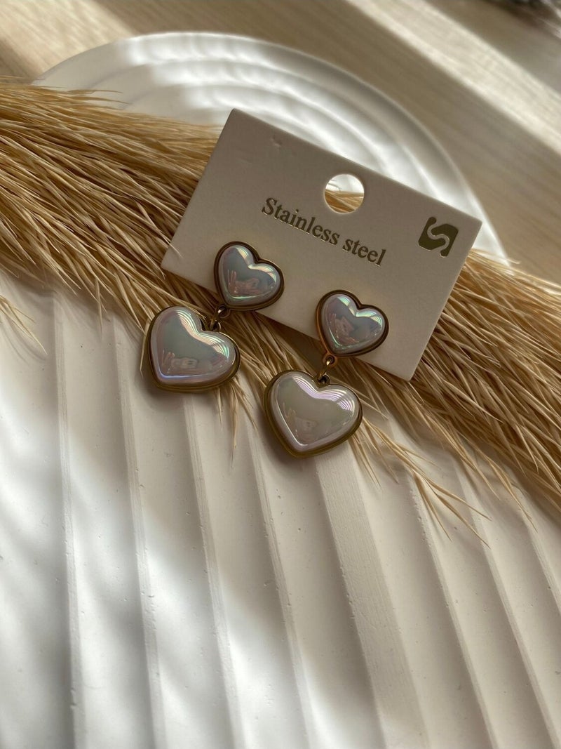 Stainless Stell Bs Still Covered Model Earring Minimal Stainless-Tarnish Steel Earring (1 Pair)  - Image 3