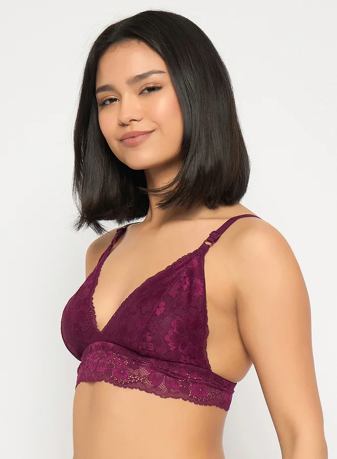Clovia Non-Padded Non-Wired Demi Cup Longline Bralette