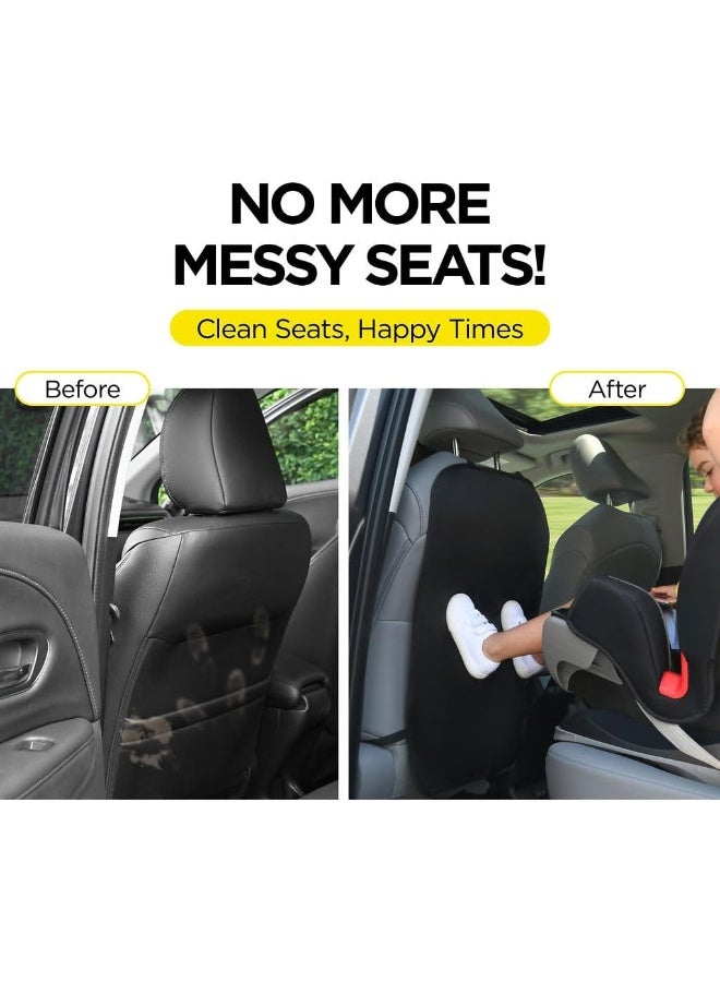 lebogner Car Seat Back Protectors Luxury Kick Mat Seat Covers For The Back Of Your Front Seats 2 Pack, X-Large Auto Back Seat Protector Covers, Perfect Backseat Child Kick Guard Seat Saver - Image 3