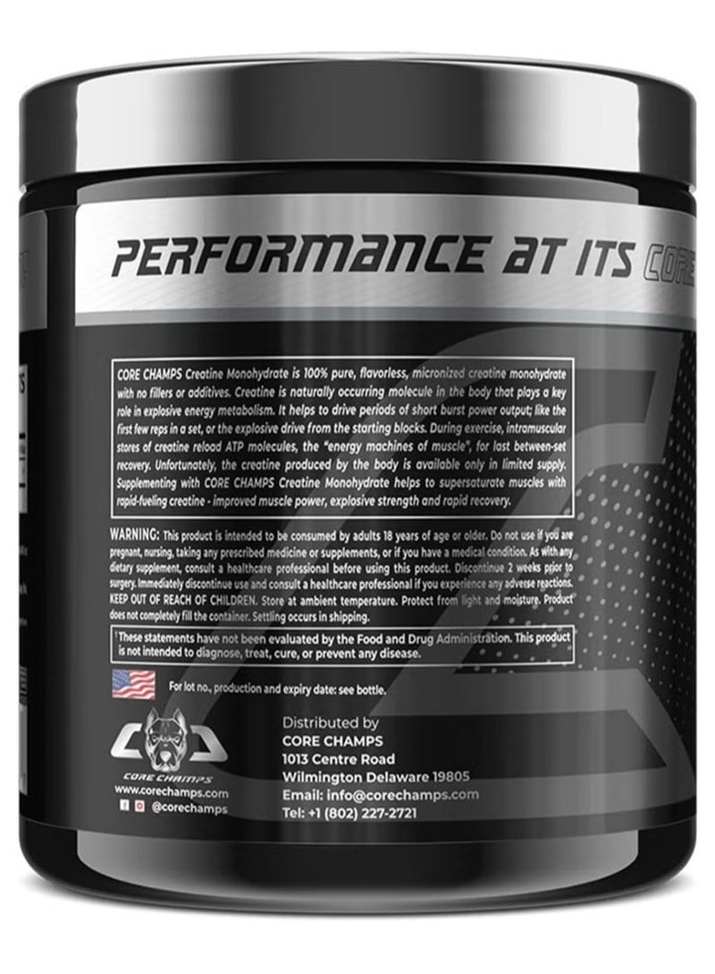 Core Champs Creatine 5000mg 300g Unflavored 60 Servings - Image 2