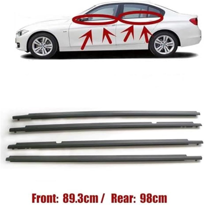 Vuzmode Window Door Seals for Toyota Corolla 2003-2008 - Image 3