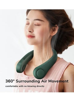 ماركة غير محددة SmartDevil Portable Neck Fan, Hands Free Bladeless Neck Fan, Rechargeable Battery Operated Wearable Personal Fan, 360° Cooling Hanging Neck Fan, 3 Speeds, 48 Air Outlet, for Travel, Outdoor(  - Image 2