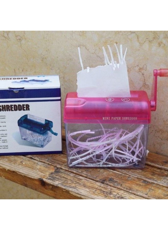 Generic Manual Mini Shredder - Essential A6 Size Household and Office Tool 