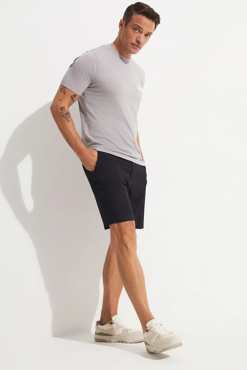 JUNE Men's Regular Fit Printed Crew Neck T-Shirt