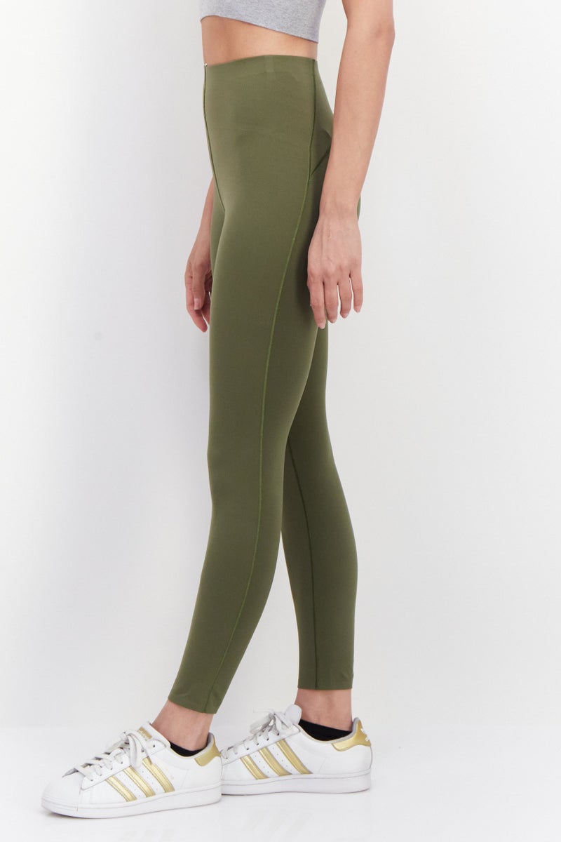 Adidas Women Sportswear Fit 7/8 Yoga Tights, Olive - Image 2