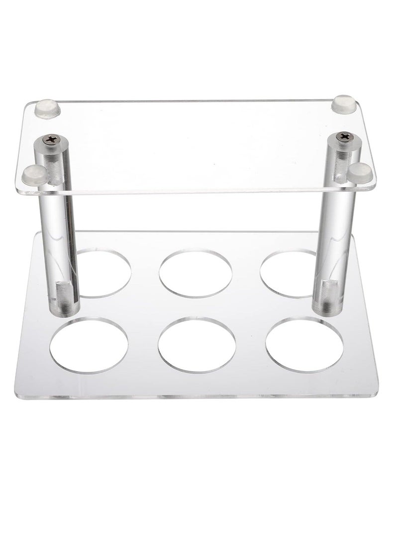 Captaintech , 2 Pack Acrylic Cone Holder with 6 Holes, Clear Ice Cream Display Stand, Waffle Roll Cone Holder, Cone Holder Stand for Wedding, Birthday, Restaurant, Party - Image 3